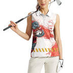 Personalised Dolphins Rugby Women Sleeveless Polo Shirt Dolphin Mascot - Sporty Splash Art Style