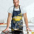Personalised North Queensland Cowboys Rugby Apron Wolf Mascot - Sporty Splash Art Style