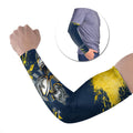 Personalised North Queensland Cowboys Rugby Arm Sleeves Wolf Mascot - Sporty Splash Art Style