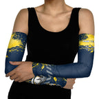 Personalised North Queensland Cowboys Rugby Arm Sleeves Wolf Mascot - Sporty Splash Art Style