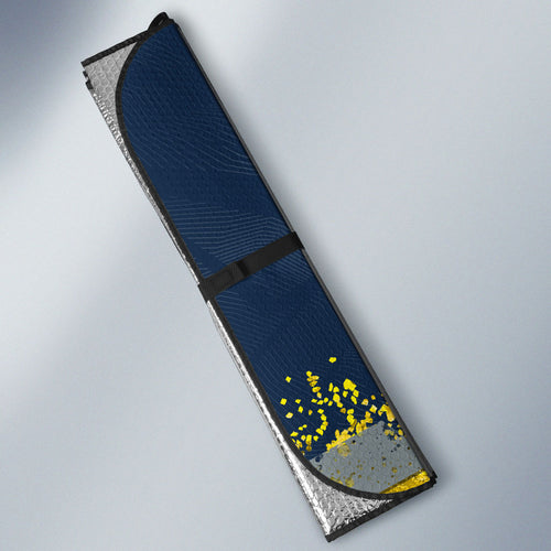 Personalised North Queensland Cowboys Rugby Auto Sun Shade Wolf Mascot - Sporty Splash Art Style