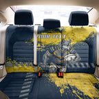 Personalised North Queensland Cowboys Rugby Back Car Seat Cover Wolf Mascot - Sporty Splash Art Style