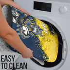 Personalised North Queensland Cowboys Rugby Bathroom Set Wolf Mascot - Sporty Splash Art Style