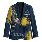 Personalised North Queensland Cowboys Rugby Blazer Wolf Mascot - Sporty Splash Art Style