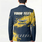 Personalised North Queensland Cowboys Rugby Blazer Wolf Mascot - Sporty Splash Art Style