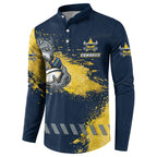 Personalised North Queensland Cowboys Rugby Button Sweatshirt Wolf Mascot - Sporty Splash Art Style