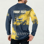 Personalised North Queensland Cowboys Rugby Button Sweatshirt Wolf Mascot - Sporty Splash Art Style