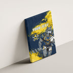 Personalised North Queensland Cowboys Rugby Canvas Wall Art Wolf Mascot - Sporty Splash Art Style