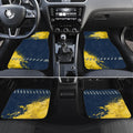 Personalised North Queensland Cowboys Rugby Car Mats Wolf Mascot - Sporty Splash Art Style