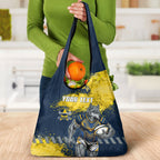 Personalised North Queensland Cowboys Rugby Grocery Bag Wolf Mascot - Sporty Splash Art Style