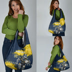 Personalised North Queensland Cowboys Rugby Grocery Bag Wolf Mascot - Sporty Splash Art Style