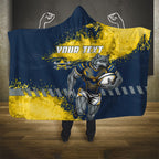 Personalised North Queensland Cowboys Rugby Hooded Blanket Wolf Mascot - Sporty Splash Art Style