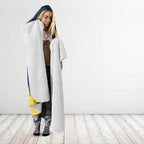 Personalised North Queensland Cowboys Rugby Hooded Blanket Wolf Mascot - Sporty Splash Art Style