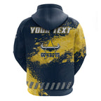 Personalised North Queensland Cowboys Rugby Hoodie Wolf Mascot - Sporty Splash Art Style