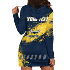 Personalised North Queensland Cowboys Rugby Hoodie Dress Wolf Mascot - Sporty Splash Art Style
