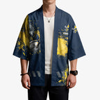 Personalised North Queensland Cowboys Rugby Kimono Wolf Mascot - Sporty Splash Art Style