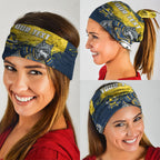 Personalised North Queensland Cowboys Rugby Neck Gaiter Wolf Mascot - Sporty Splash Art Style