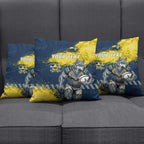 Personalised North Queensland Cowboys Rugby Pillow Cover Wolf Mascot - Sporty Splash Art Style