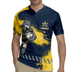 Personalised North Queensland Cowboys Rugby Rugby Jersey Wolf Mascot - Sporty Splash Art Style