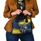 Personalised North Queensland Cowboys Rugby Shoulder Handbag Wolf Mascot - Sporty Splash Art Style