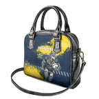 Personalised North Queensland Cowboys Rugby Shoulder Handbag Wolf Mascot - Sporty Splash Art Style