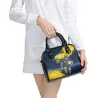 Personalised North Queensland Cowboys Rugby Shoulder Handbag Wolf Mascot - Sporty Splash Art Style