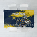 Personalised North Queensland Cowboys Rugby Tablecloth Wolf Mascot - Sporty Splash Art Style