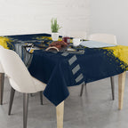 Personalised North Queensland Cowboys Rugby Tablecloth Wolf Mascot - Sporty Splash Art Style
