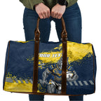 Personalised North Queensland Cowboys Rugby Travel Bag Wolf Mascot - Sporty Splash Art Style
