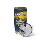 Personalised North Queensland Cowboys Rugby Tumbler Cup Wolf Mascot - Sporty Splash Art Style