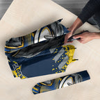 Personalised North Queensland Cowboys Rugby Umbrella Wolf Mascot - Sporty Splash Art Style