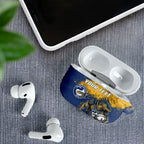 Personalised Parramatta Eels Rugby AirPods Case Eel Mascot - Sporty Splash Art Style