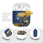 Personalised Parramatta Eels Rugby AirPods Case Eel Mascot - Sporty Splash Art Style