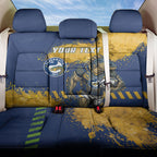Personalised Parramatta Eels Rugby Back Car Seat Cover Eel Mascot - Sporty Splash Art Style