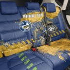Personalised Parramatta Eels Rugby Back Car Seat Cover Eel Mascot - Sporty Splash Art Style