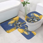 Personalised Parramatta Eels Rugby Bathroom Set Eel Mascot - Sporty Splash Art Style