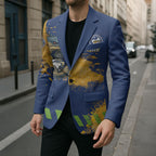 Personalised Parramatta Eels Rugby Blazer Eel Mascot - Sporty Splash Art Style