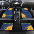 Personalised Parramatta Eels Rugby Car Mats Eel Mascot - Sporty Splash Art Style