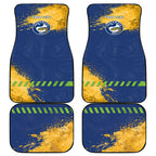 Personalised Parramatta Eels Rugby Car Mats Eel Mascot - Sporty Splash Art Style