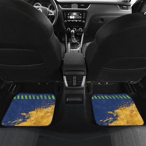 Personalised Parramatta Eels Rugby Car Mats Eel Mascot - Sporty Splash Art Style