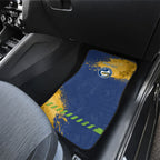 Personalised Parramatta Eels Rugby Car Mats Eel Mascot - Sporty Splash Art Style