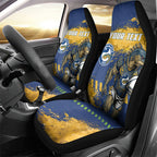 Personalised Parramatta Eels Rugby Car Seat Cover Eel Mascot - Sporty Splash Art Style