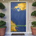 Personalised Parramatta Eels Rugby Door Cover Eel Mascot - Sporty Splash Art Style