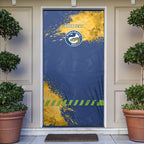 Personalised Parramatta Eels Rugby Door Cover Eel Mascot - Sporty Splash Art Style