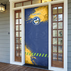 Personalised Parramatta Eels Rugby Door Cover Eel Mascot - Sporty Splash Art Style