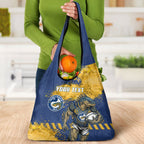 Personalised Parramatta Eels Rugby Grocery Bag Eel Mascot - Sporty Splash Art Style