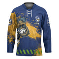 Personalised Parramatta Eels Rugby Hockey Jersey Eel Mascot - Sporty Splash Art Style