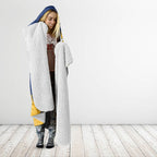 Personalised Parramatta Eels Rugby Hooded Blanket Eel Mascot - Sporty Splash Art Style