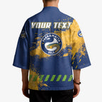 Personalised Parramatta Eels Rugby Kimono Eel Mascot - Sporty Splash Art Style