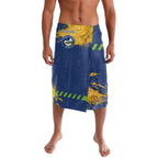 Personalised Parramatta Eels Rugby Lavalava Eel Mascot - Sporty Splash Art Style